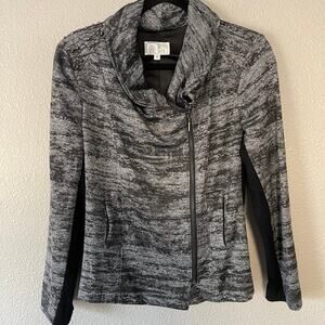 Alberto Makali Studded Zip Front Moto Jacket USA Made Evening Womens Small